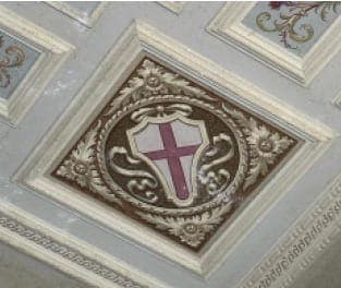 Shield set on the façade