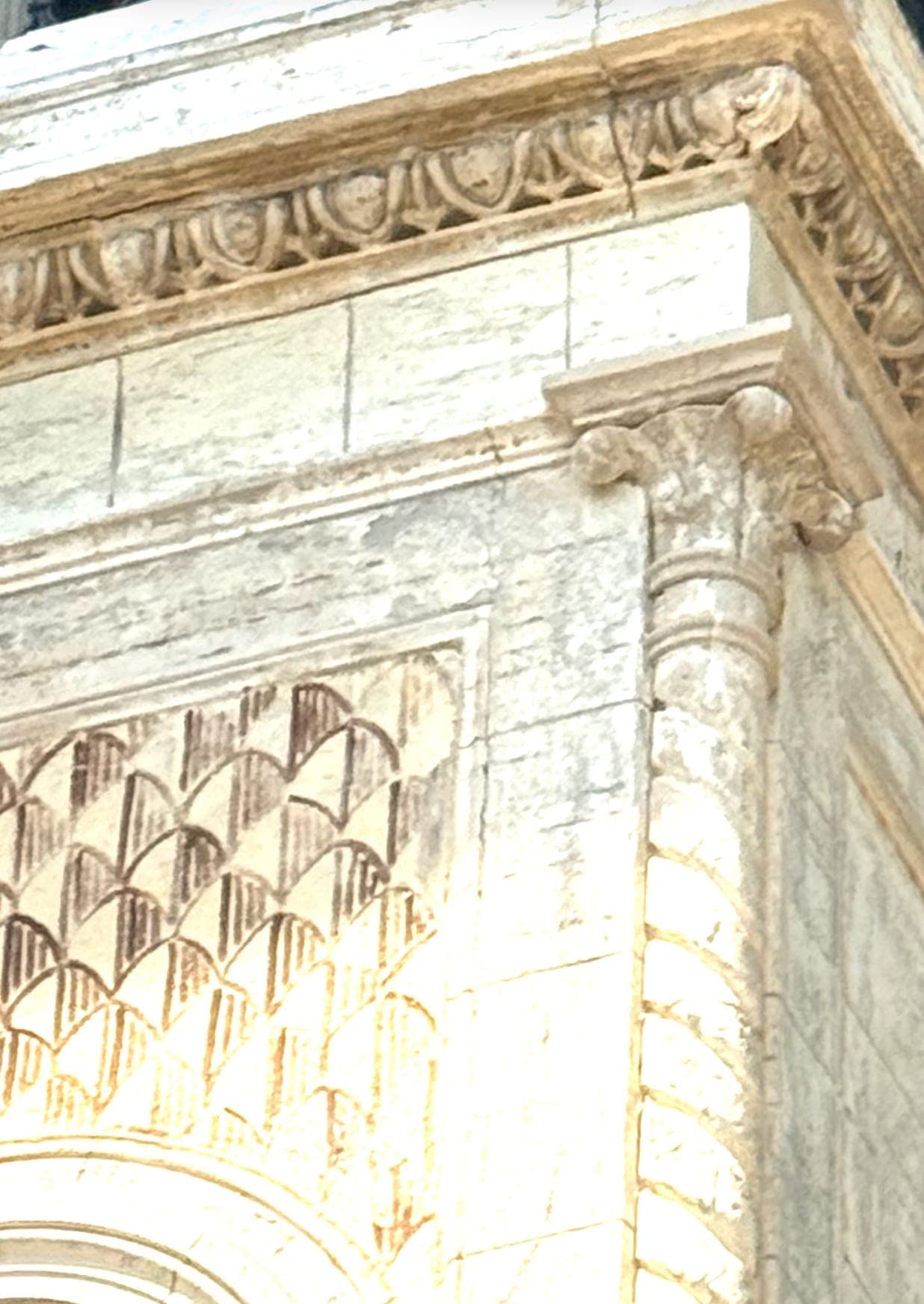 Friezes of the façade