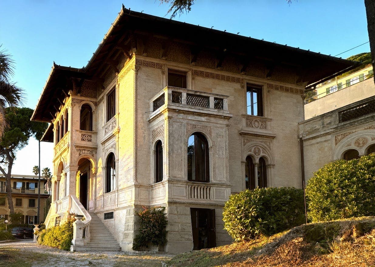 Eastern Facade of La Villa Italiana