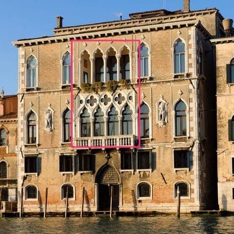 Loggia of a Venetian Gothic palace, Grand Canal